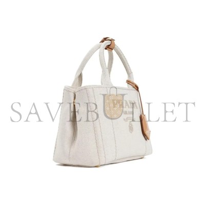 PRADA JARDINIÈRE LINEN BLEND MINI BAG 1BA038 (22*15*13cm)